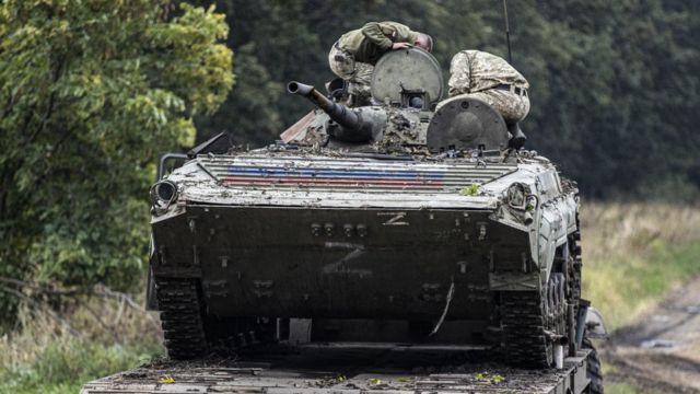 Opuszczony rosyjski czołg