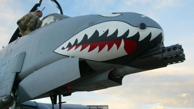The US A-10 also uses a similar 'armoured bathtub' design (Credit: Getty Images)