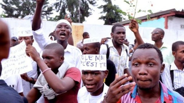 Ces jeunes militants voulaient rencontrer le gouverneur du Nord-Kivu Julien Paluku pour lui faire part de leur campagne Bye Bye Kabila.