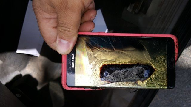 Samsung urge a los usuarios que apaguen sus Galaxy Note 7 por los problemas  de la batería que explota - BBC News Mundo