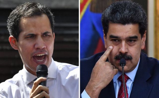 Guaidó y Maduro.