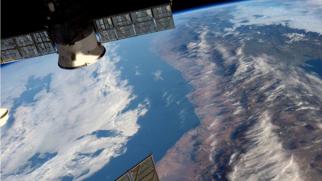 Imagen tomada por el astronauta de la NASA Jeff Williams desde la Estación Espacial Internacional (EEI)