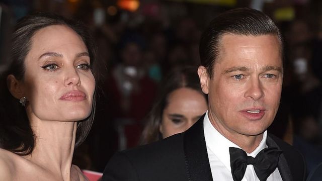 Angelina Jolie y Brad Pitt en una foto de noviembre de 2015