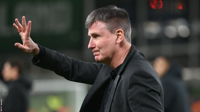 Kenny waves to the Irish fans following Tuesday's friendly draw with New Zealand