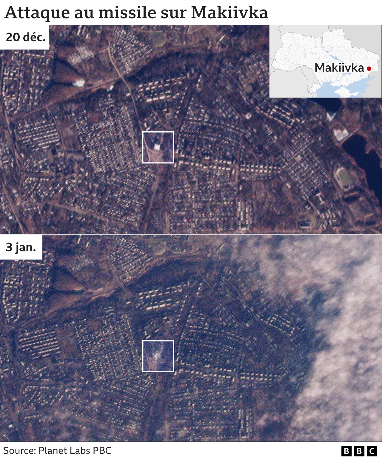 Missile attack on Makivka.