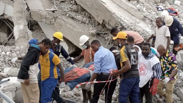 Lagos Building Collapse: two bodies recovered – NEMA