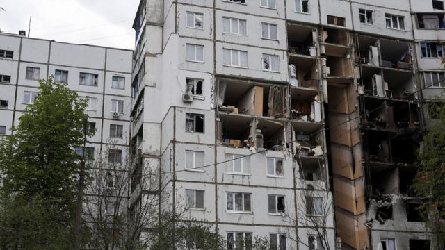 Последствия обстрелов в Харькове