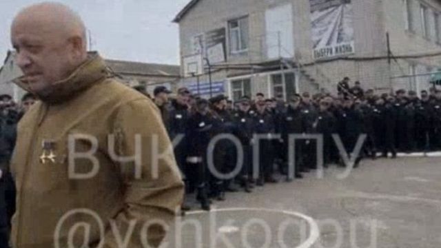صورة من مقطع فيديو مسرب في أحد السجون الروسية