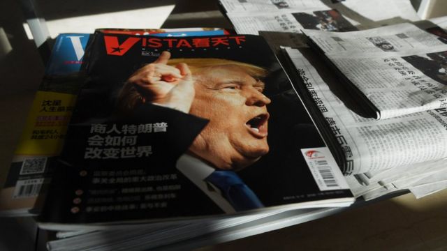 ترامپ روی جلد مجله چینی
