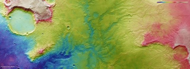 Топографічна карта Марса