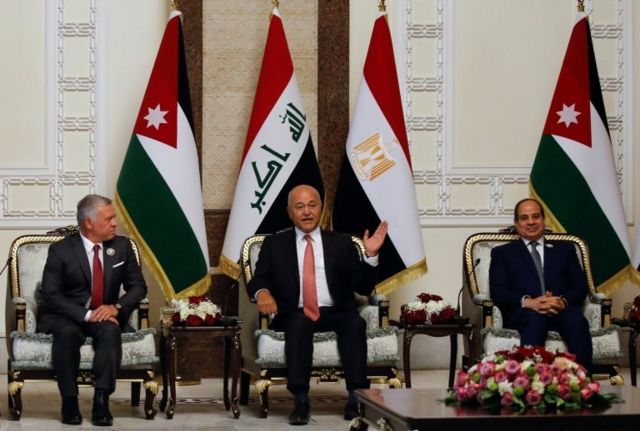 روسای جمهوری مصر، عراق و پادشاه اردن