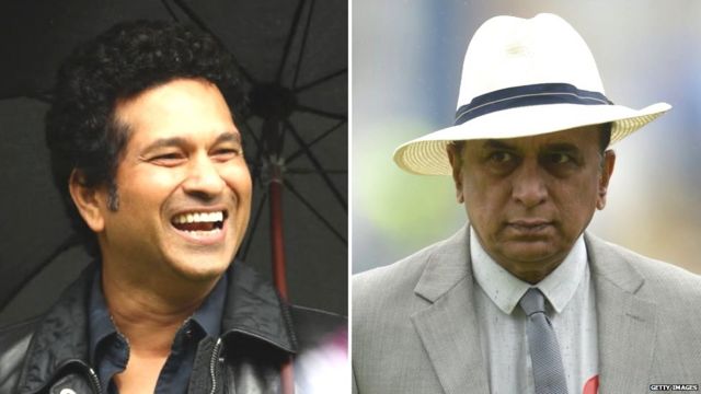 सचिन तेंडुलकर आणि सुनील गावसकर