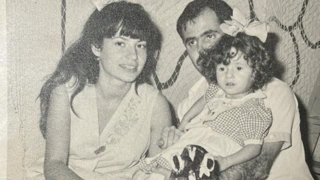 Cristina y sus padres