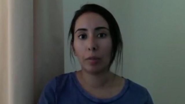 An image from the videos the princess recorded after her failed escape attempt.