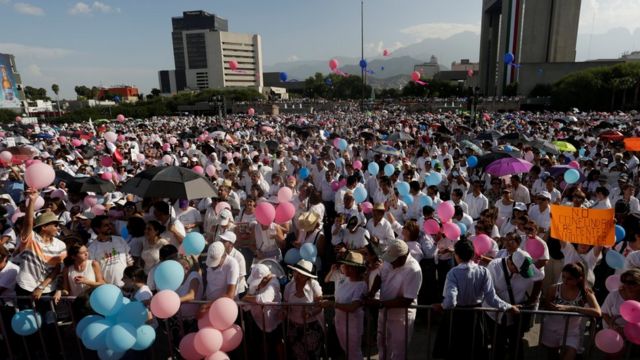 Protesta en Monterrey