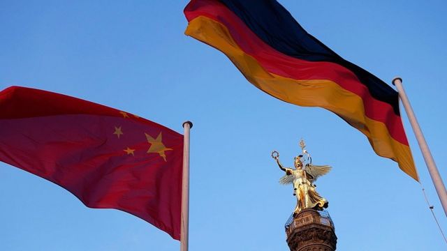 中國和德國國旗
