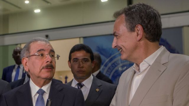 Danilo Medina y José Luis Rodríguez Zapatero.