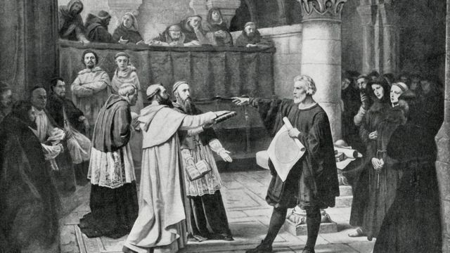 Obra de 1894 que retrata Galileo Galilei sendo julgado pela Inquisição em 1633