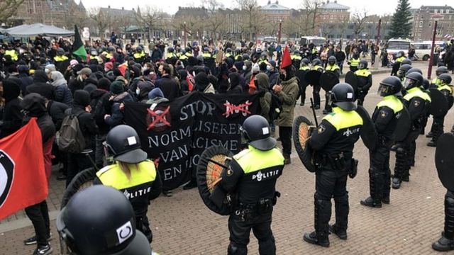 Ковид-протест в Голландии