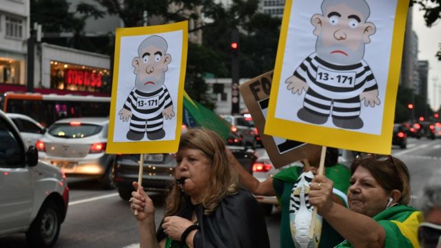 Protesta contra Lula