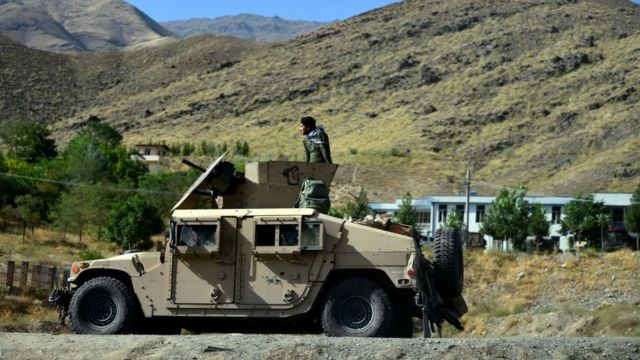 गत हप्ता पन्जशिरमा गस्ती गर्दै अफगान सुरक्षा फौज