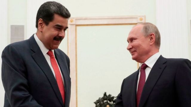 Nicholas Maduro and Vladimir Putin