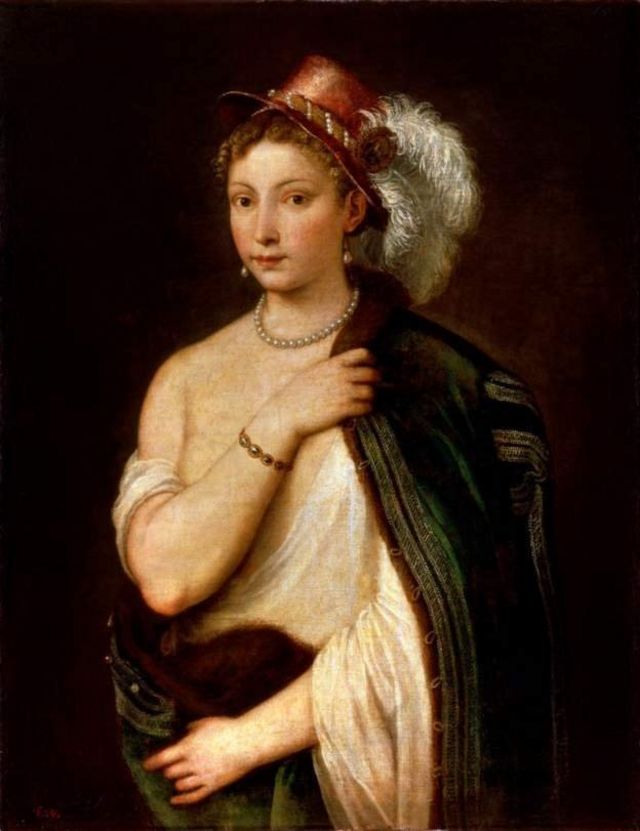 Venetian artist Titian's 'Young Woman in a Feather Hat' is one of the artworks demanded to be returned
