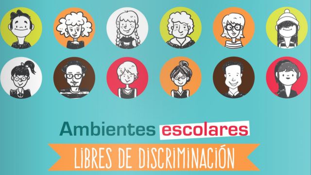 Fragmento de la portada del manual "Ambientes escolares libres de discriminación".