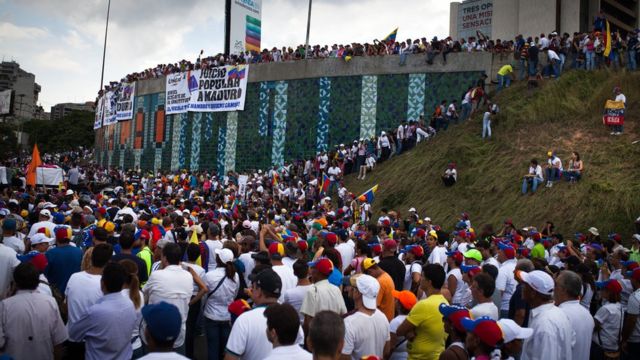 Masu zanga-zanga a Venezuela