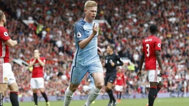 Kevin de Bruyne yatsinze igitego cye mbere muri iyi shampiyona