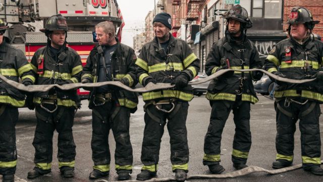 Firefighters in the Bronx