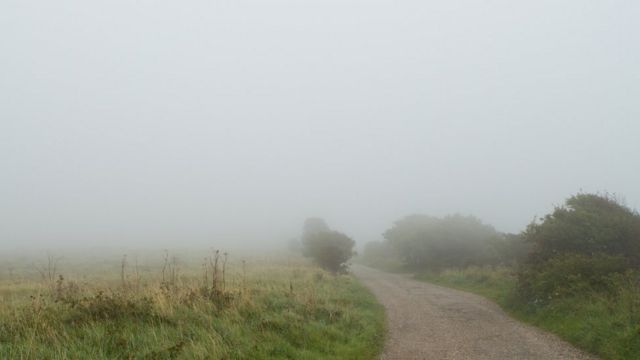 Густой туман в Кенте.