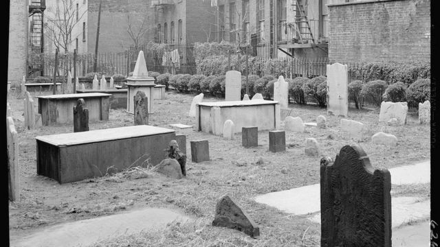 Cemitério antigo judeu em Nova York