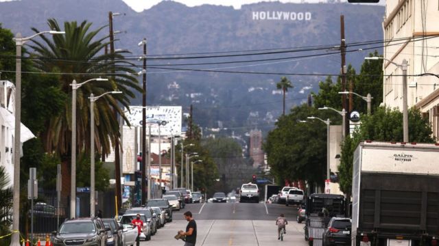 Una calle de Los Ángeles