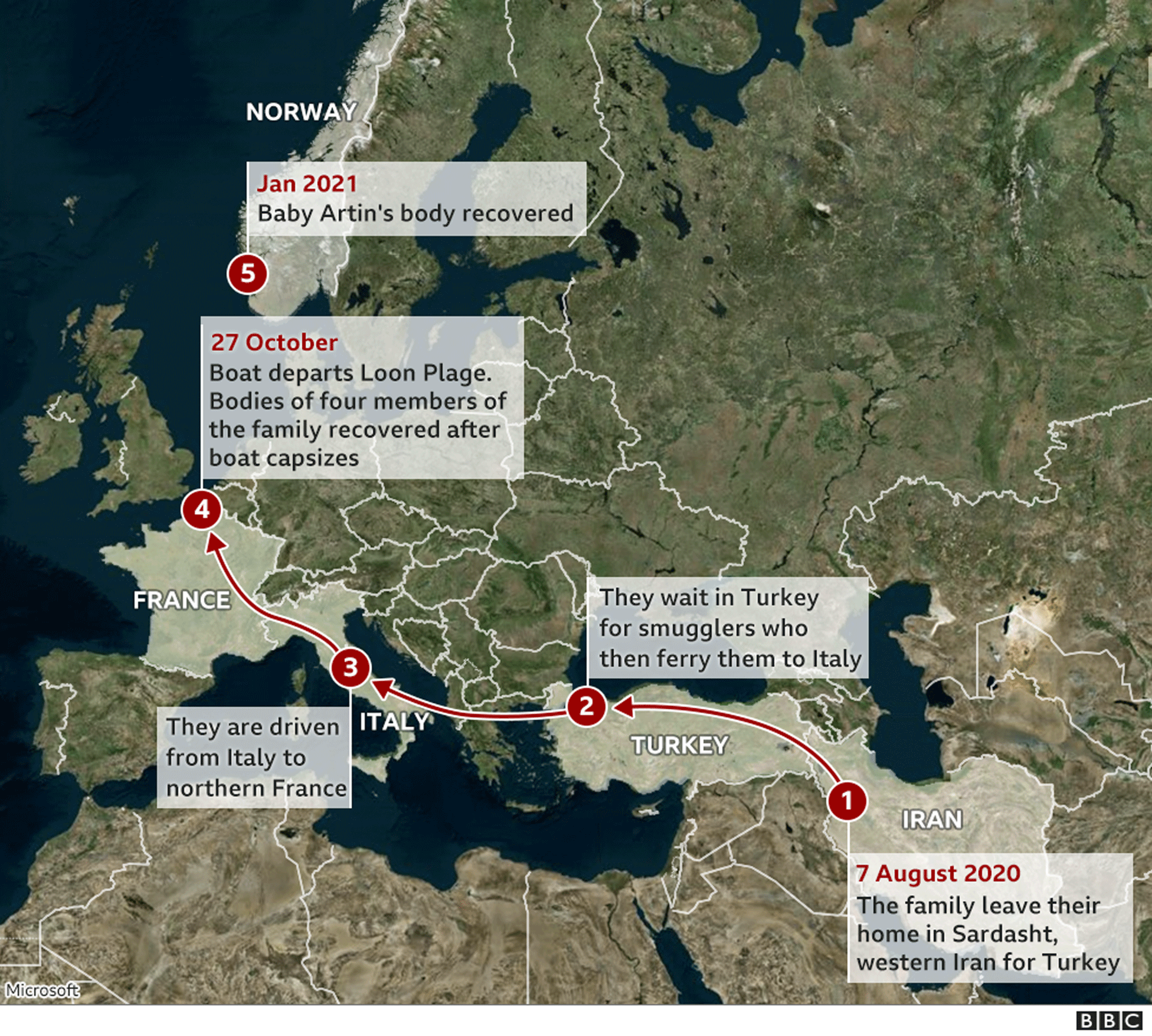 ノルウェー海岸の遺体 英仏海峡で沈没した難民船のイラン男児と判明 cニュース