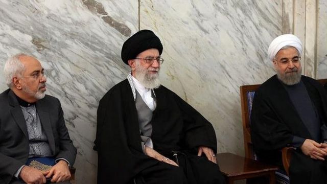 روحانی، آیت الله خامنه ای و ظریف