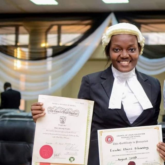 Ebizi Blessing Eradiri [face of Bayelsa girl child]: First-class Nigerian  lawyer and her interesting background story - BBC News Pidgin