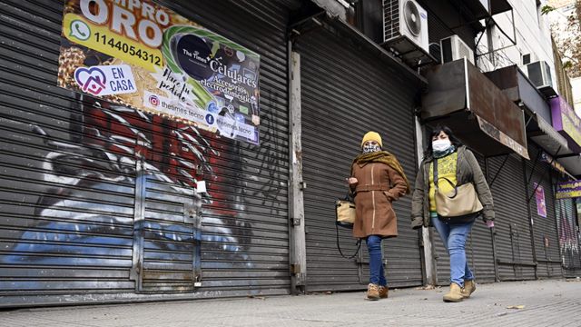 Negocios cerrados en Buenos Aires