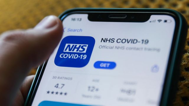 التطبيق الخاص بكوفيد-19 من هيئة الخدمات الصحية البريطانية