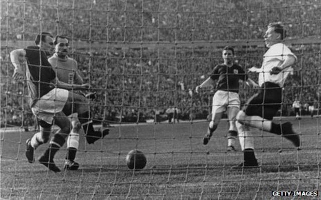 Scene from 1954 match