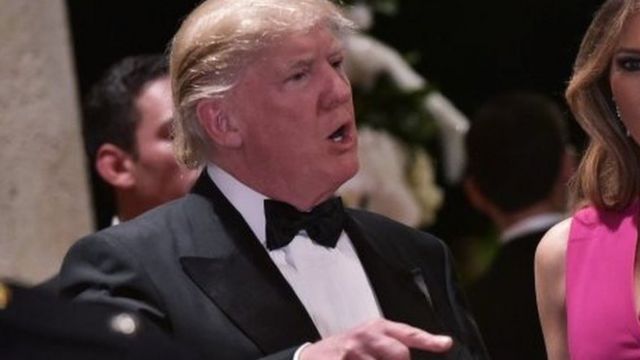US President Donald Trump at his Mar-a-Lago estate in Florida. Photo: 4 February 2017