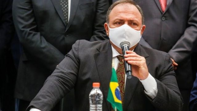 Ministro Eduardo Pazuello em foto de 18 de janeiro