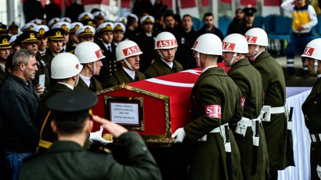 جنازة جنود أتراك