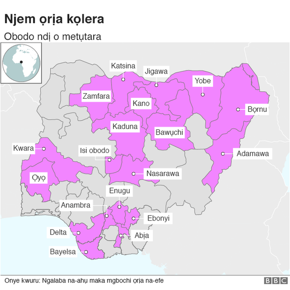 Eserese na-egosi njem ọrịa Kọlera na Naịjịrịa