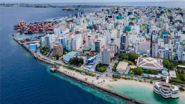 : A general view of the city during daily life in Male, Maldives on December 05, 2023. Male, is the capital of the Maldives, an island country in the Indian Ocean whose economy is largely based on tourism.