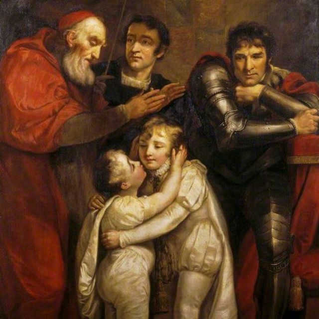 Фрагмент картина Джеймса Норткота "Встреча Эдуарда V c братом"