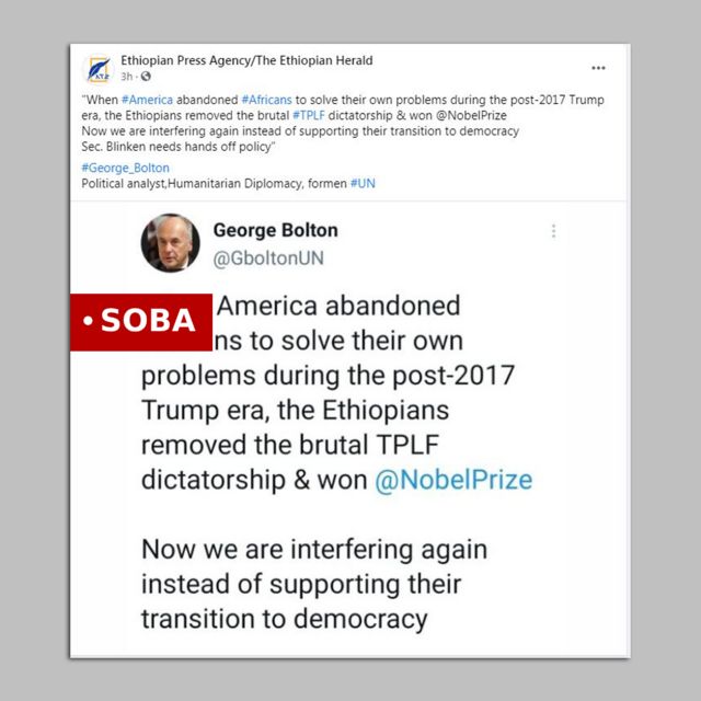 Screengrab of post quoting George Bolton
