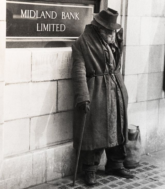 O Banco Midland, em Londres, em foto de 1955