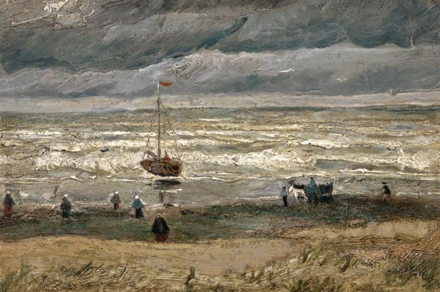 Vincent van Gogh, Scheveninge-də dəniz görüntüsü, 1882