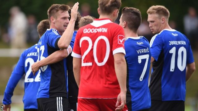 Newtown Afc 1 3 Fc Copenhagen Agg 1 5 Bbc Sport